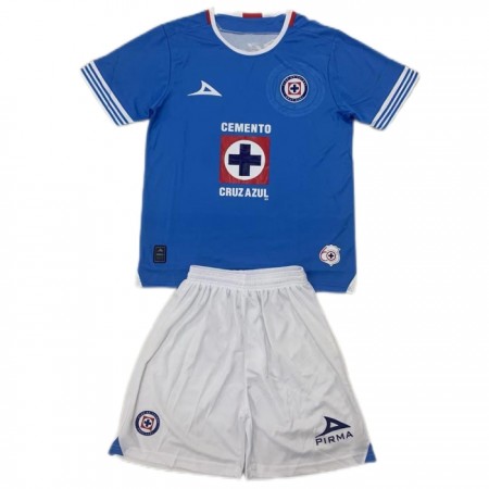 Levné Cruz Azul Dětské Domácí Fotbalové dresy 2024-25 Krátký Rukáv